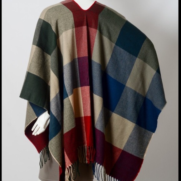 Checkered Ruana - Picture 5 of 6